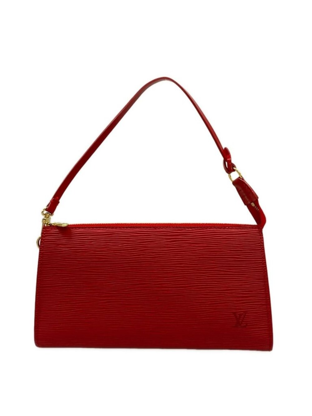 Louis Vuitton Handbag Epi Pochette 24 Castilian Red Leather